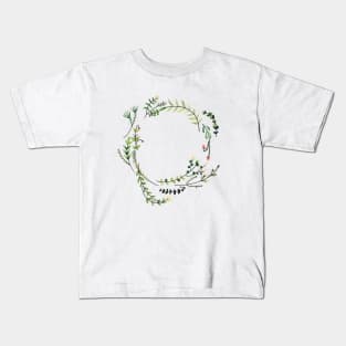 Floral Frame Kids T-Shirt